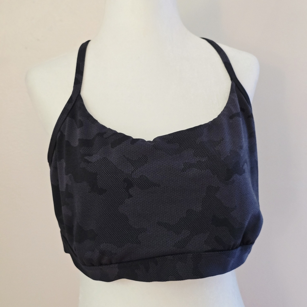 All in Motion Women's XXL Black Camouflage Sports Bra